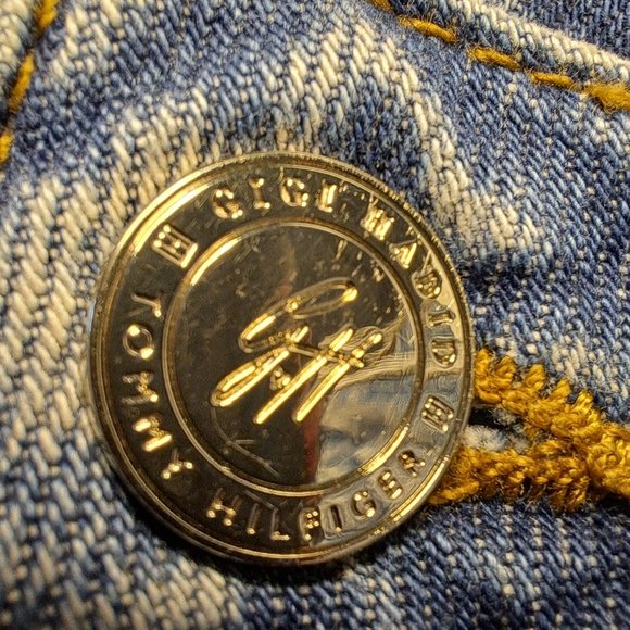 RUNWAY COLLECTION Tommy HILFIGER x GIGI HADID womens jeans Sz 27 DISTRESS PLAID - Picture 9 of 14